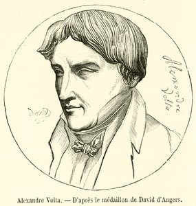 Alexandre Volta (gravür) by French School