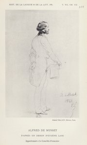 Alfred De Musset (taş) by French School