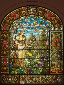 Bahar alegorisi (vitray), anonim, yaklaşık 1900 by French School