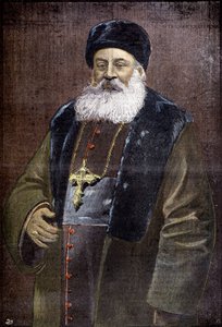 Alphonse Favier (1837-1905), Fransız lazarist, Eveque de Pekin, Boksörler tarafından elçilik merkezinin kahramanı, 1900 yılında (gravür) by French School
