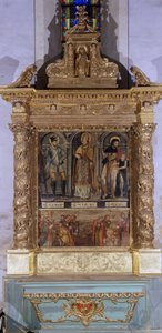 Altar Saint Clair (sunak Saint Roch olarak da bilinir) by French School