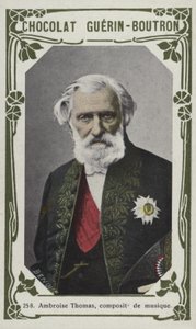 Ambroise Thomas, müzik bestecisi (renkli fotoğraf) by French School