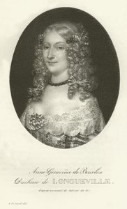Anne-Genevieve de Bourbon, Longueville Düşesi by French School