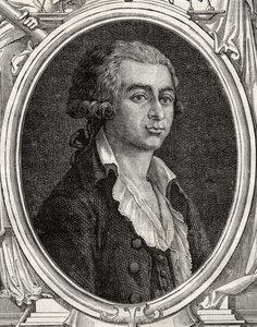 Antoine-Joseph Gorsas (1752-93), Louis Blanc'ın 'Histoire de la Revolution Francaise'inden (1811-82) (gravür) by French School