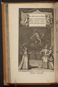 Le Sage ve d'Orneval'den 'Arlequin Invisible', Le Théâtre de la Foire, ou l'Opéra Comique, karşı karşıya s.65 by French School