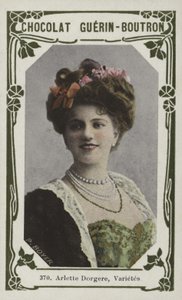 Arlette Dorgere, Varietes (renkli fotoğraf) by French School