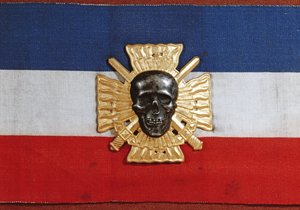 Croix-de-Feu'nun kol rozeti, 1930'lar (kumaş ve metal) by French School