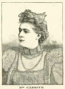 Armande Cassive, Fransız aktris (gravür) by French School
