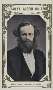 Arsene Houssaye, ecrivain (renkli fotoğraf) by French School