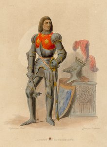 Arthus de Richemont (renkli gravür) by French School