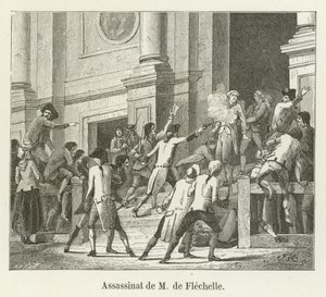 M. de Flechelle suikastı by French School