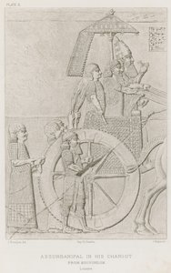Arabasında Assurbanipal, Kouyundjik, Louvre