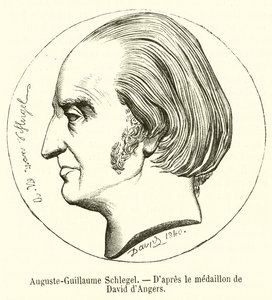 Auguste-Guillaume Schlegel (gravür) by French School