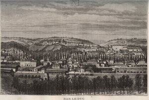 Bar-le-Duc (Bar le Duc) - Meuse bölümü - V.A. Malt-Kahverengi. 1884 by French School