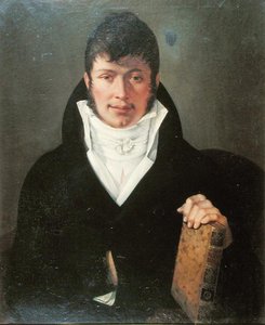 Baron Anselme Balthazar Richerand (1779-1840) (tuval üzerine yağlı boya) by French School