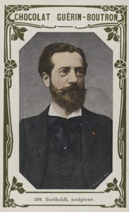 Bartholdi, heykeltıraş (renkli fotoğraf) by French School