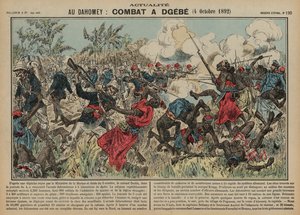 Dgebe Muharebesi, Dahomey, İkinci Fransız-Dahomean Savaşı, 4 Ekim 1892 by French School