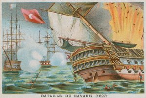 Navarin Savaşı, 1827 by French School