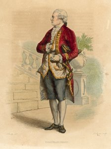 Beaumarchais (renkli gravür) by French School