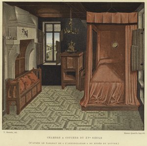 Yatak odası, 15. Yüzyıl by French School