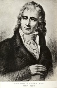 Benjamin Constant (1767-1830), İsviçre doğumlu Fransız siyasetçi ve yazar (lito) by French School