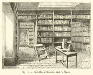 Mazarine Kütüphanesi, Naude Galerisi by French School
