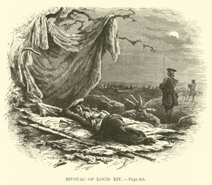 Louis XIV Bivouac by French School