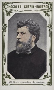 Bizet, müzik bestecisi (renkli fotoğraf) by French School