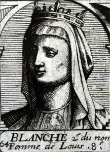 Kastilya Blanche (1188-1252) Fransa Kraliçesi by French School