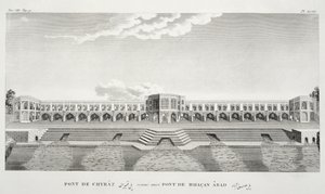 Şiraz Köprüsü, İsfahan, Voyages du Chevelier Chardin en Perse, et en autres Lieux dOrient, Jean Chardin (1643-1713), 1811