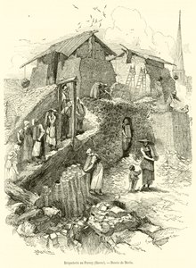Briqueterie au Perrey, Havre (gravür) by French School