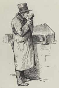 Kitap tezgahına göz atma (gravür) by French School