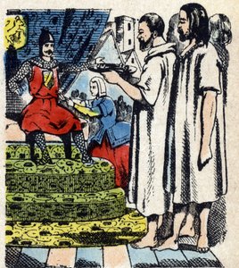 Calais Burghers, 1346'da Edward III'ün önünde, Epinal Resim 19. yüzyıl (gravür) by French School