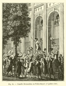 Camille Desmoulins, Palais-Royal