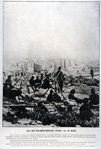 18 Mart 1871 arifesinde Buttes-Montmartre