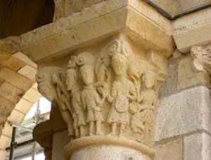 Bir grup erkeği betimleyen sermaye by French School