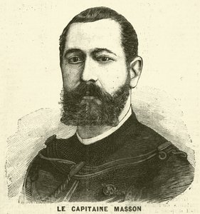 Kaptan Pierre Masson, Fransız askeri ve kaşif (gravür) by French School