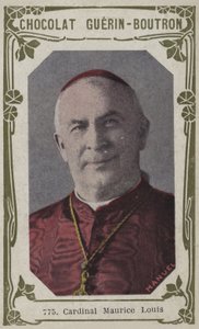 Kardinal Maurice Louis (renkli fotoğraf) by French School