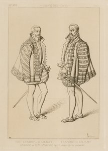 Kardinal Odet de Coligny (1517? 1571) ve Francois de Coligny (1557? 1591) by French School