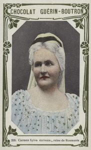 Carmen Sylva yazar, Romanya kraliçesi (renkli fotoğraf) by French School