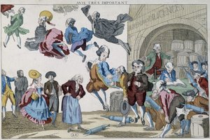 Hava Tespitleri Üzerine Karikatür by French School