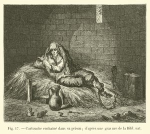 Hapishanesinde zincirlenmiş kartuş; Bibl nat