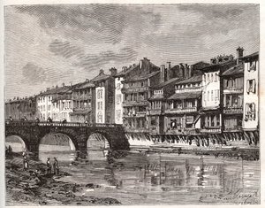 Castres - Languedoc-Roussillon-Midi-Pyrenees - V.-A. Malt-Kahverengi. 1884 by French School