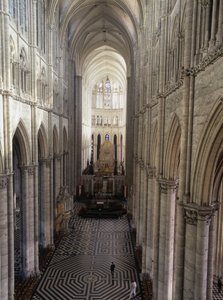Amiens Katedrali: iç mekan (Sum 80) by French School