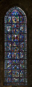 Chartres Katedrali, vitray: tipoloji tutkusu by French School