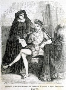 Catherine de Medici (Caterina de Medici) oğlundan (Charles IX) 1572