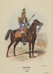 Cent-Gardes, Eskort kıyafeti by French School