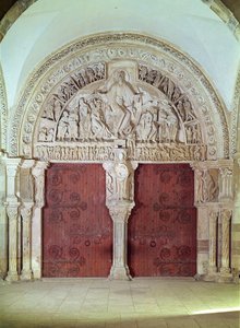 Sainte-Madelaine Kilisesi Narteksindeki Merkezi Portal, Tympanum
