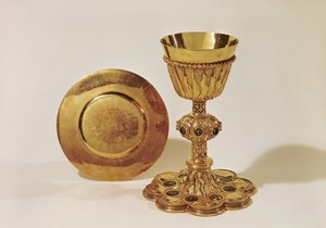 Kadeh ve paten (altın) by French School