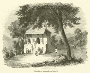 Kussnacht Şapeli, İsviçre (gravür) by French School
